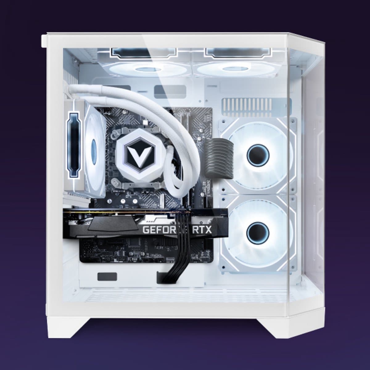 Vibox Gaming PC - Ryzen 7 5700X - RX 9060 XT 8GB - 16GB RAM - 1TB SSD - Windows 11 - WiFi 6 + Bluetooth 5.4 - Waterkoeling thumbnail 2