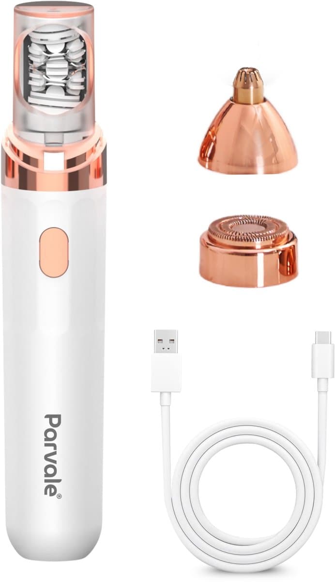 Parvale® 3 in 1 Epilator SilkPro - Epileerapparaat Dames - Epilator - Gezichtsepilator Vrouw - Gezichtsontharing Dames - Epilator Gezicht - Epilator Dames - Gezichtsepilator dames