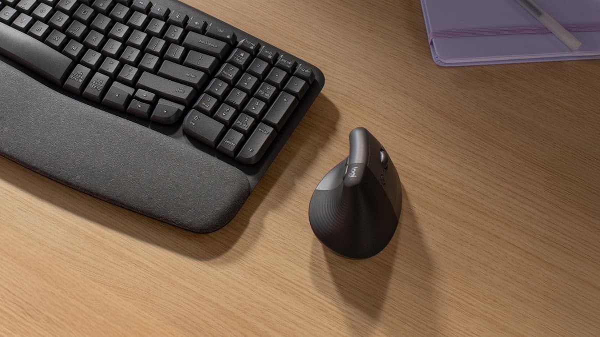 Logitech Lift - Verticale ergonomische muis - Rechtshandig - Donkergrijs