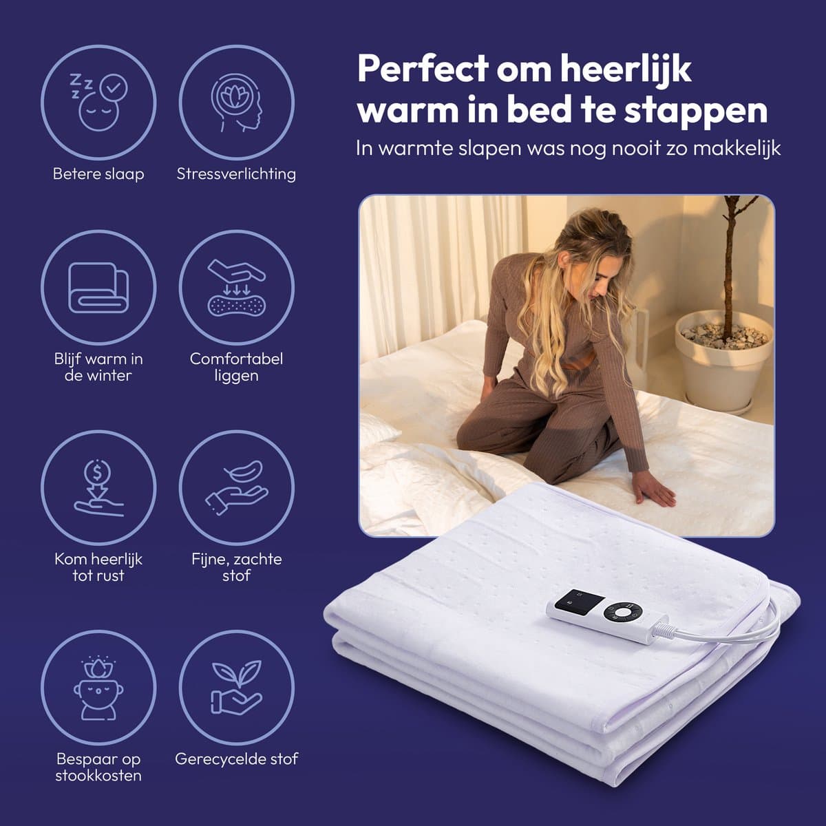 Comfeur CF4Z25 190x80 cm met 9 warmtestanden thumbnail 2