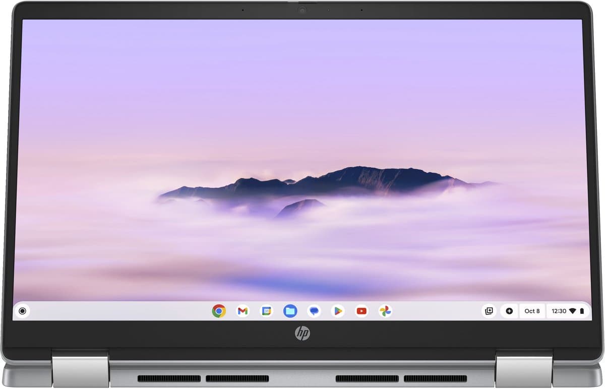 HP Chromebook x360 14b-cd0075nd Intel® Core™ i3 i3-N305 35,6 cm (14") Touchscreen Full HD 8 GB LPDDR5-SDRAM 256 GB Flash Wi-Fi 6 (802.11ax) ChromeOS Zilver thumbnail 3