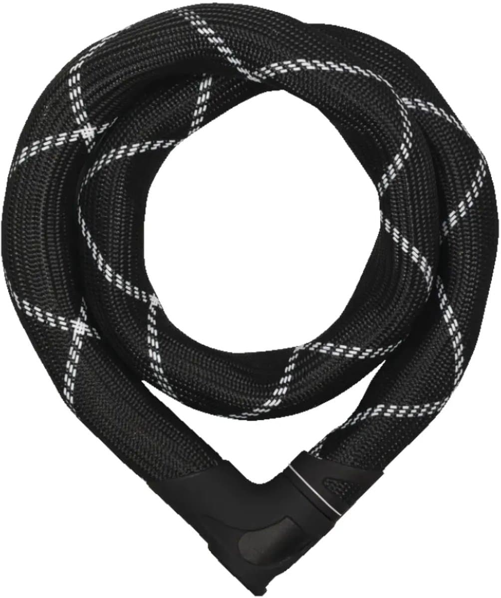 ABUS Iven Chain 8210 kettingslot - fietsslot van gehard staal - met kunstvezelcoating - ABUS veiligheidsniveau 10 - 140 cm - zwart