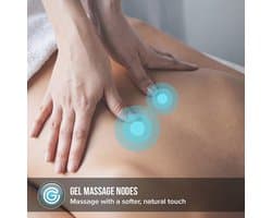 Diep Effectief Gel Massagekussen met Warmtefunctie - Oplaadbare Shiatsu Massage voor Ontspanning