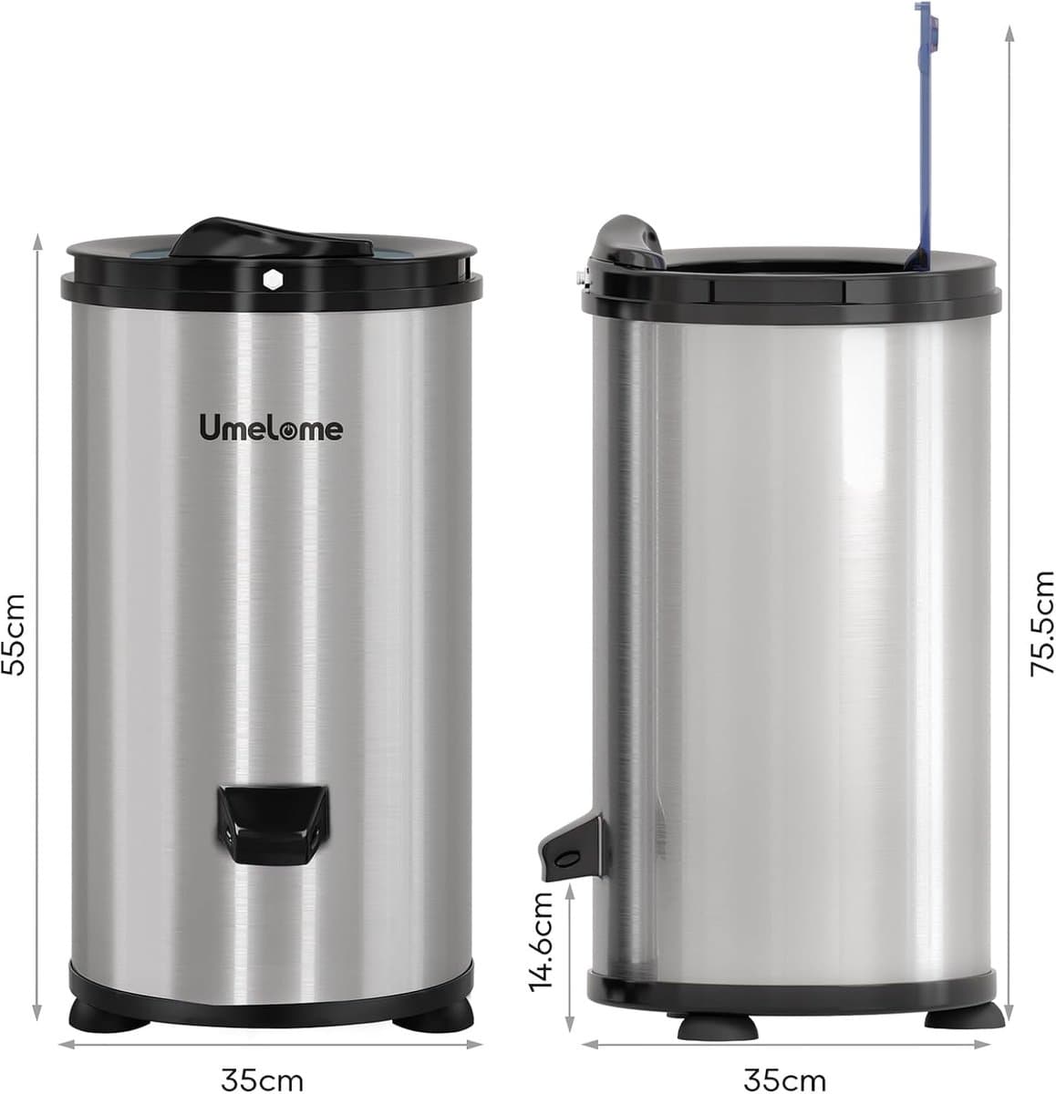 RFWR® Energiezuinige 4kg Wasdroger met 3200 RPM en Gravity Drain thumbnail 8