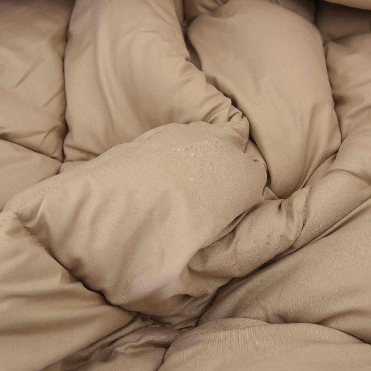 vidaXL - Winter - Duvet - Zwart - en - Taupe - 135 - x - 200 - cm - Microvezel thumbnail 7