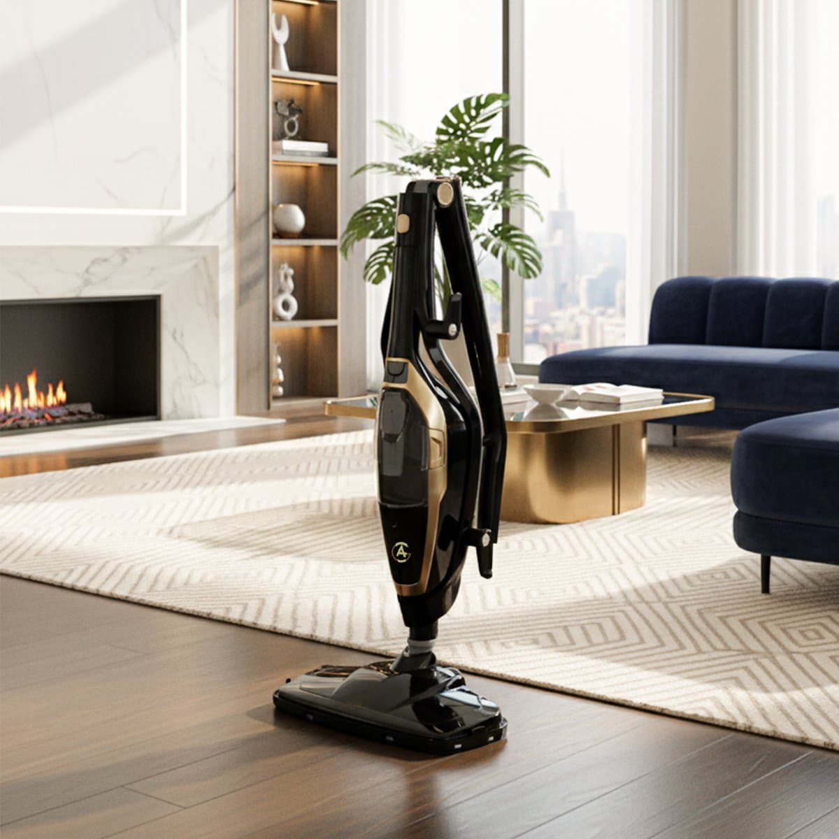 AG Stoomreiniger – 10-in-1 Steam Cleaner – Handstomer – Kledingstomer – Handstoomreiniger – Dieptereiniging voor Vloeren, Badkamer, Tegels, Ramen & Textiel – Vlekkenreiniger – 1500W – 115°C – Inclusief 13 Accessoires – Black Gold Edition thumbnail 5
