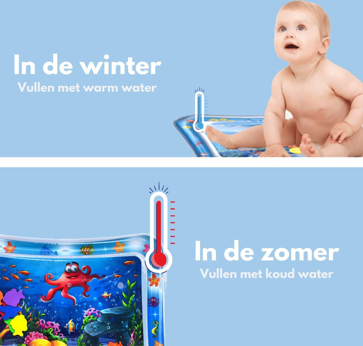 Spoused Waterspeelmat - Watermat - Speelmat baby - Speelkleed baby - Tummy Time - Luxe Geschenkdoos thumbnail 6