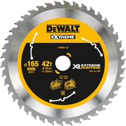 Productfoto van DEWALT Cirkelzaagblad 165mm 42T