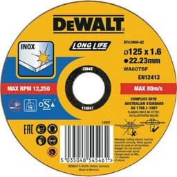 Productfoto van DEWALT INOX doorslijpschijf