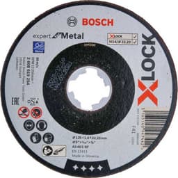 Productfoto van Bosch X-LOCK Expert Metal doorslijpschijf 125mm