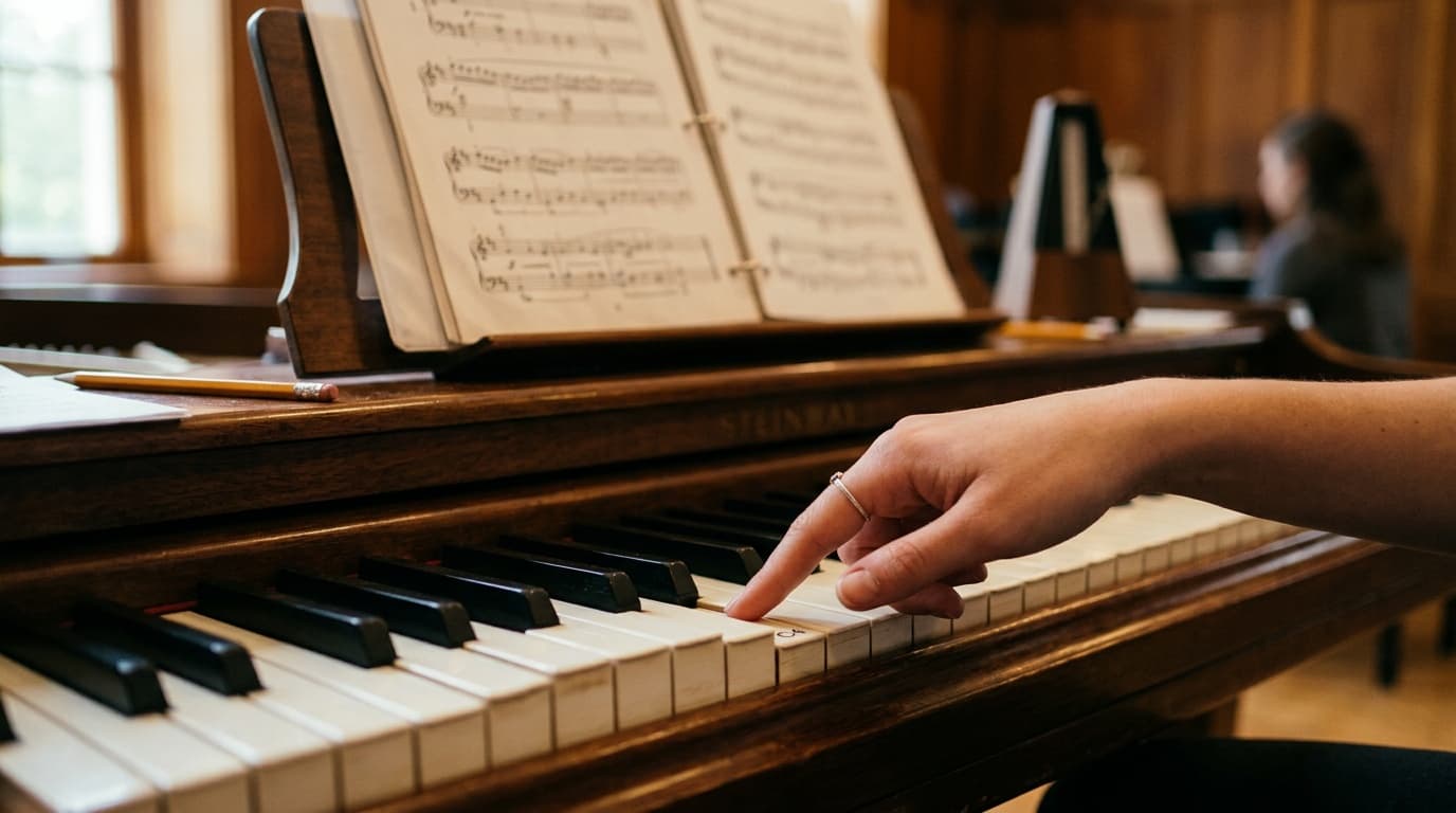 Centrale C op piano: vinden, lezen en spelen
