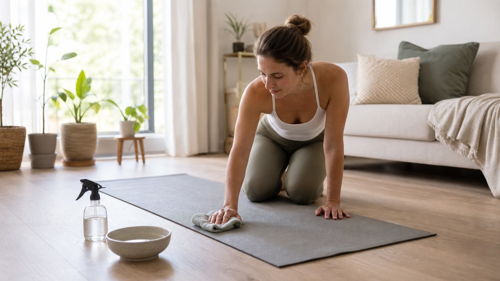 Yogamat schoonmaken: de complete gids voor een frisse mat (2026)