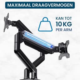 Productfoto van ZoeZo Design Z2A0 Dubbele Monitorarm Gasveer 13-32"