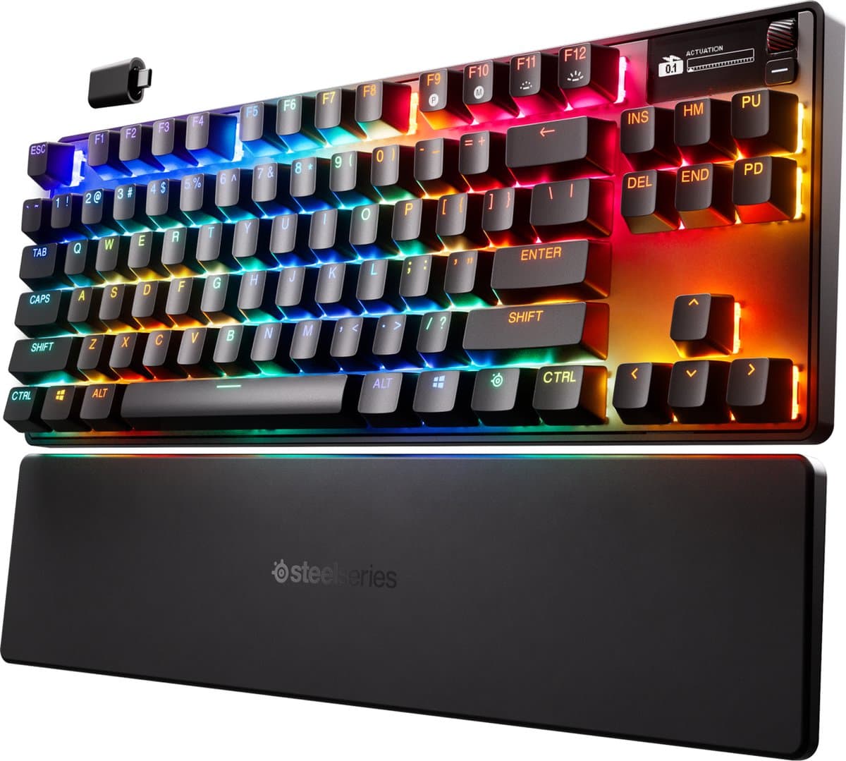 SteelSeries Apex Pro TKL WL Gen 3 - Mechanisch Gaming Keyboard - US Qwerty - Rapid Trigger, Rapid Tap, Protection Mode