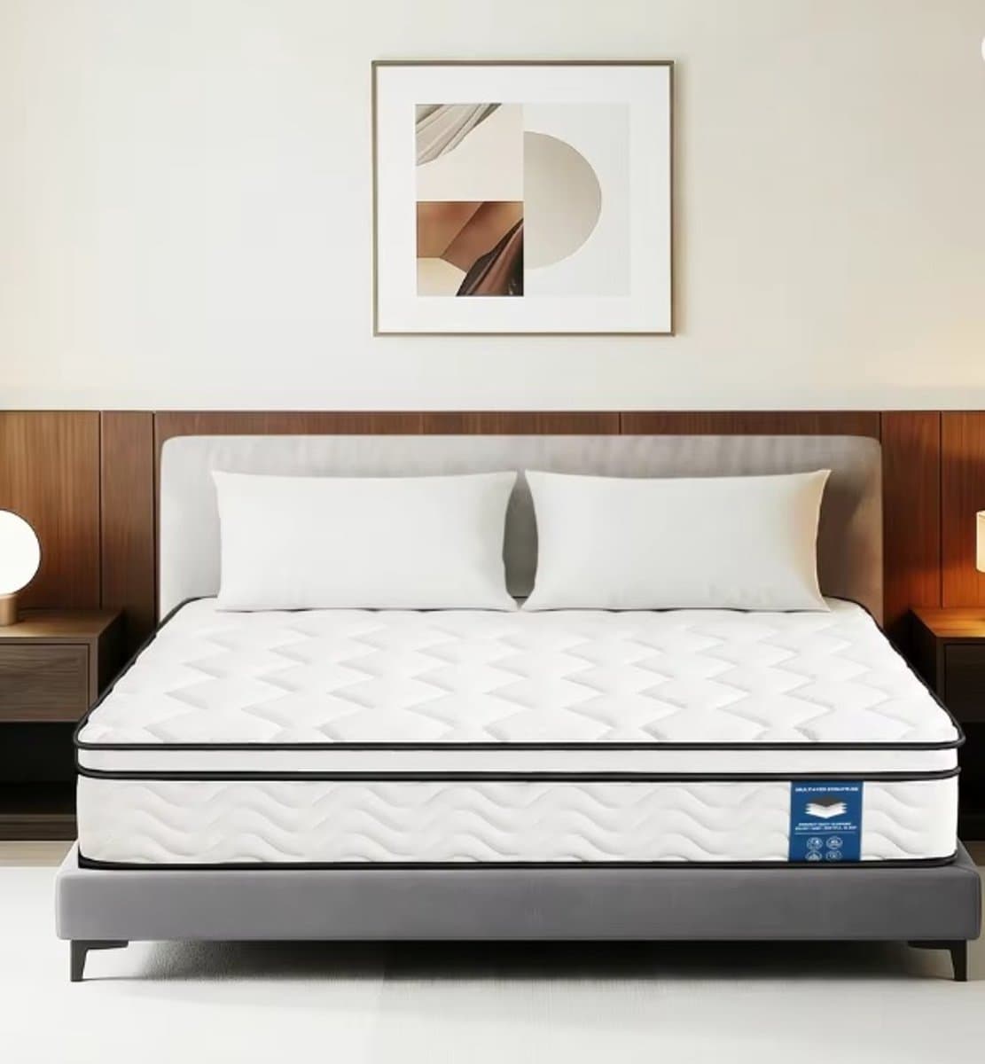 Saikefy Matras 140x200 cm - 25cm - Pocketvering Matras - 7-Zones - Orthopedisch - Afritsbaar en wasbaar hoeslaken - Anti-Allergie - Traagschuim -