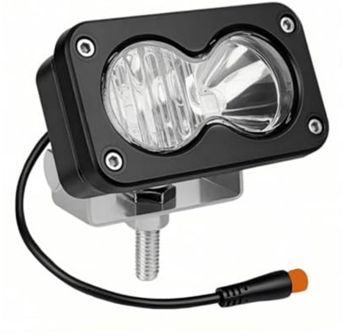 E-bike-koplamp in Baja-stijl for Ridstar Q20, 3-pins Julet Plug-and-Play, 6800K helder, 10V-80V breedspanning, 30W volledig aluminium off-road(Yellow light (extension cord))