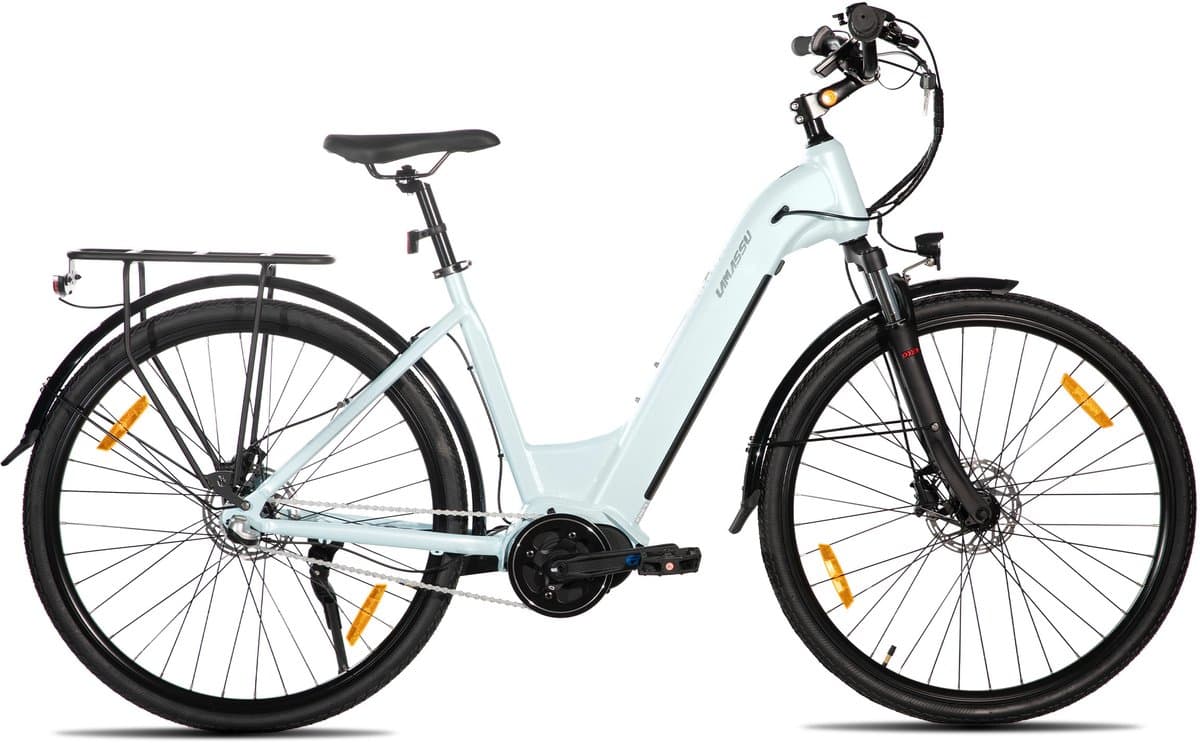 HILAND Overstreet E-Bike Dames - 28 inch - Hydraulische Schijfremmen - 3 Speed Naafversnelling - 250W - 10.4Ah Accu - Lage Instap