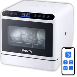 Productfoto van Livista Mini Vaatwasser incl. APP - Vaatwasser Vrijstaand