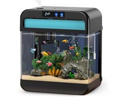 AquaImpact Premium Zelfreinigend Aquarium 26 L + 20 Filters – Set met 3‑in‑1 Pomp, LED & Touch Display – Incl. Luchtbevochtiger