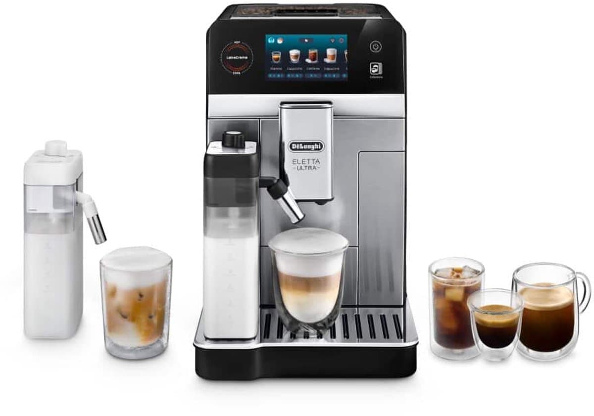 De'Longhi Eletta Ultra - 50 recepten, tot 65% stiller malen