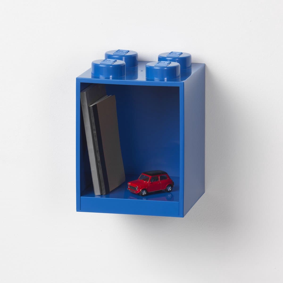 Room Copenhagen LEGO Brick Shelf 4 noppen - Blauw wandrek