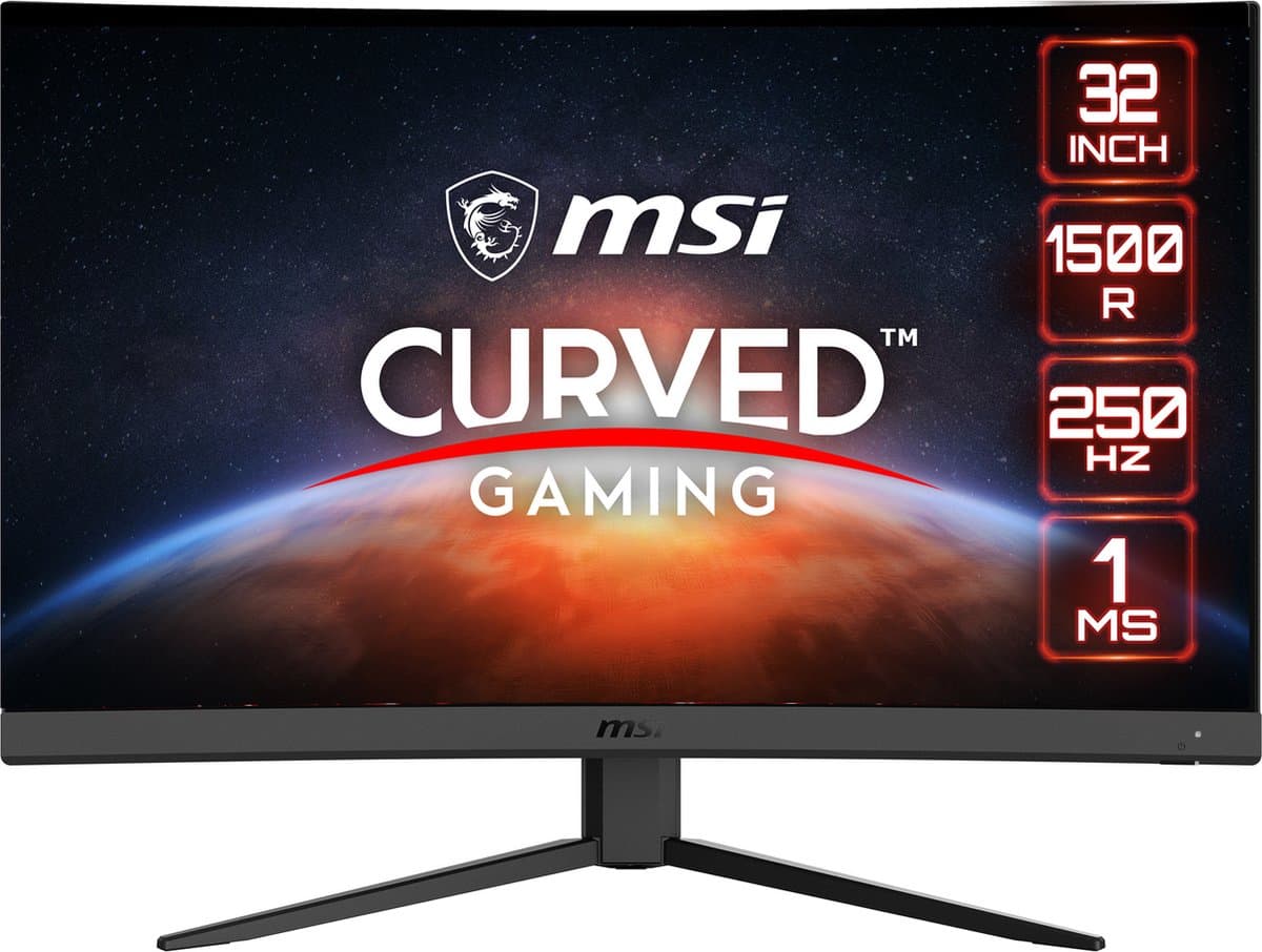 MSI G32C4X: 31,5" curved gaming monitor met 165 Hz - afbeelding 1
