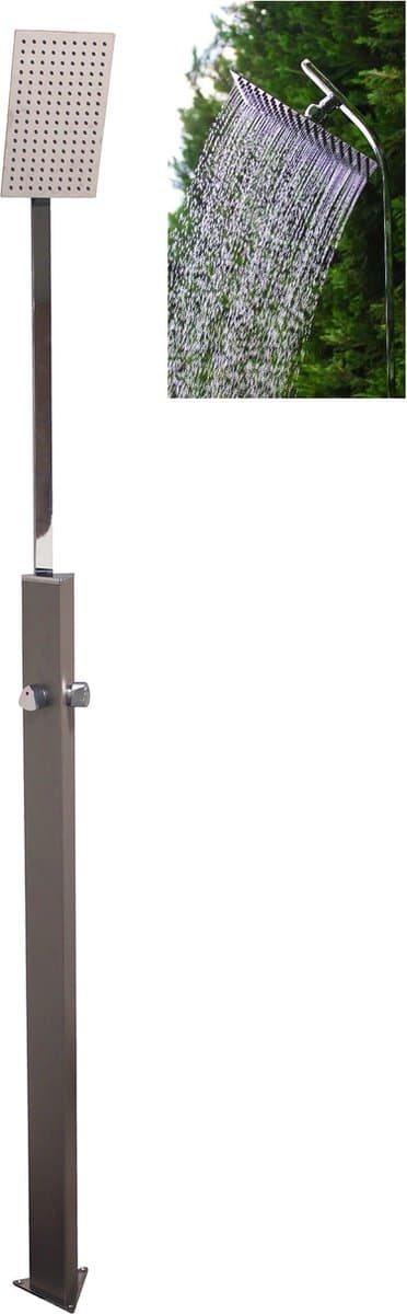 Showerpoint buitendouche grijs - tuindouche - stortdouche - warm water