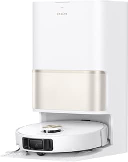 Productfoto van Dreame L50 Ultra AE Robotstofzuiger Parelwit - Dweilfunctie - Automatisch legen en bijvullen - Zelfreiniging op 100 °C - Huisdierenhaar - Matter Protocol - Spraak- en appbesturing - 28.000 Pa zuigkracht - Randen, hoeken, lage ruimtes, plinten
