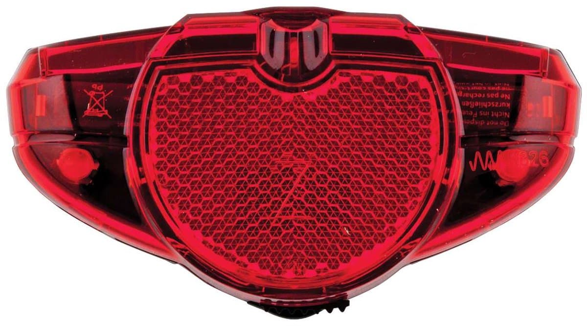 AXA Spark Battery Achterlicht – LED Fietsverlichting op Batterij – 500 m Zichtbaarheid – 100 uur – 50–80 mm Montage – Zijzicht