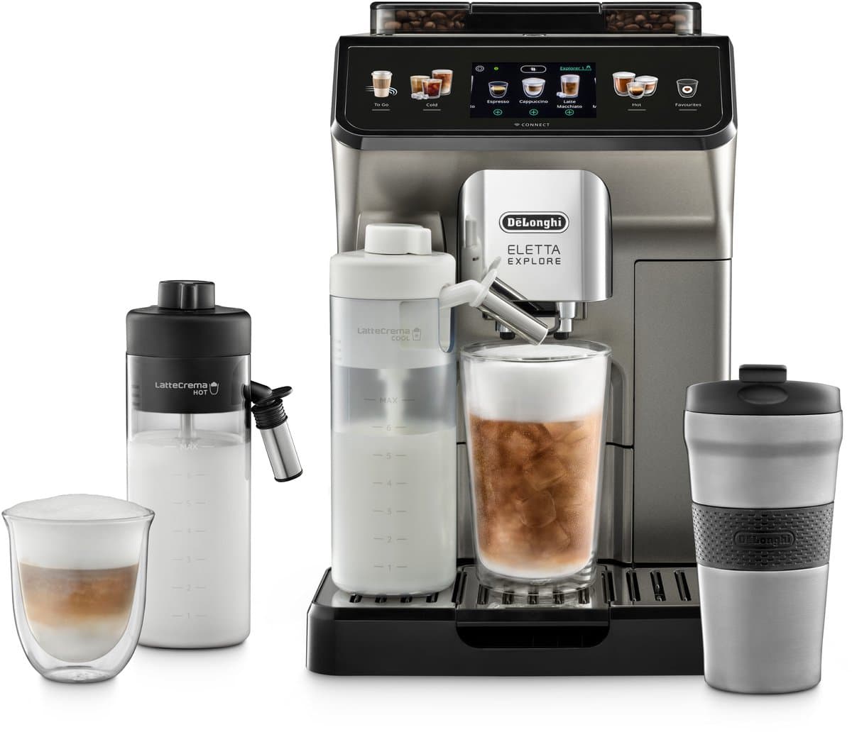 De'Longhi Eletta Explore - Volautomaat met Cold Brew en Bean Adapt