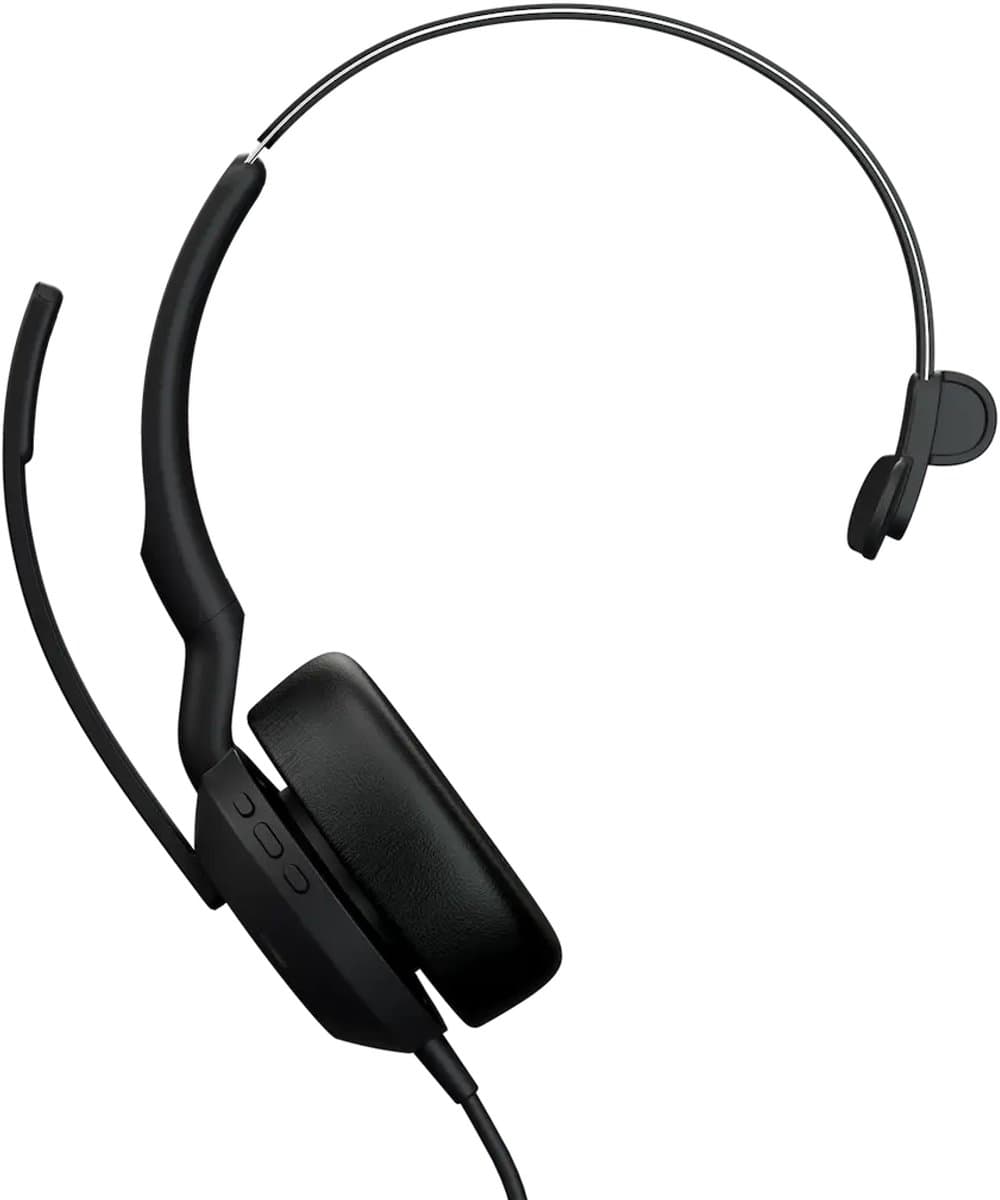 Jabra – Evolve2 50 MS – Mono bedrade headset – ANC – Busylight 360°