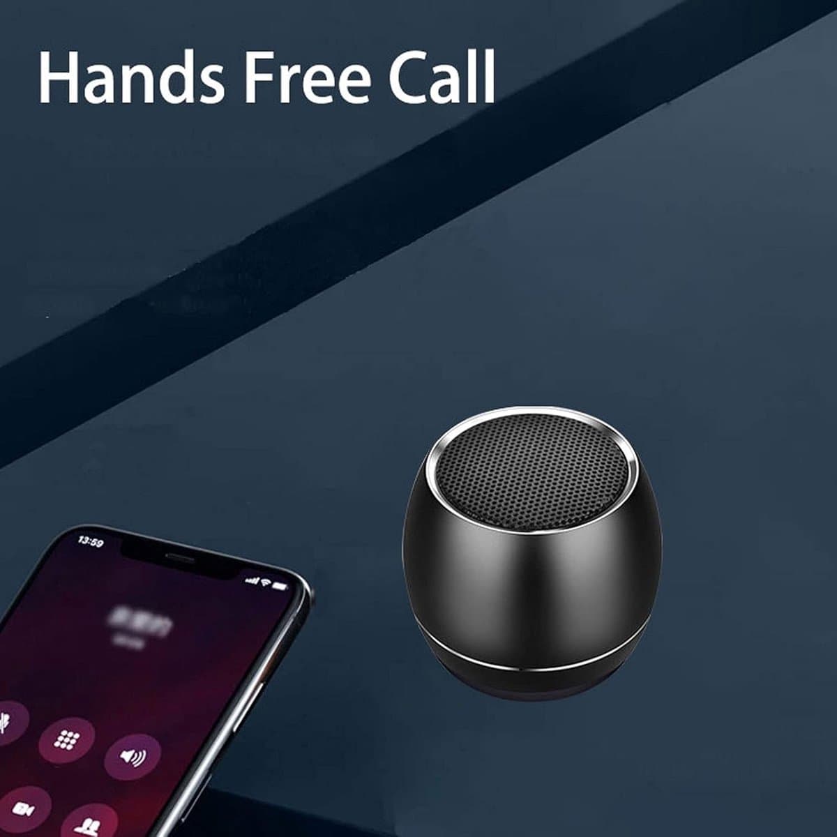 Portable Portable Bluetooth Speaker - Mini 3x4cm - 6 uur speeltijd