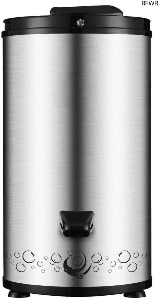 RFWR® Compacte 6 kg Draagbare Centrifuge Droger – Roestvrij Staal, 300 W, Stil en Ruimtebesparend