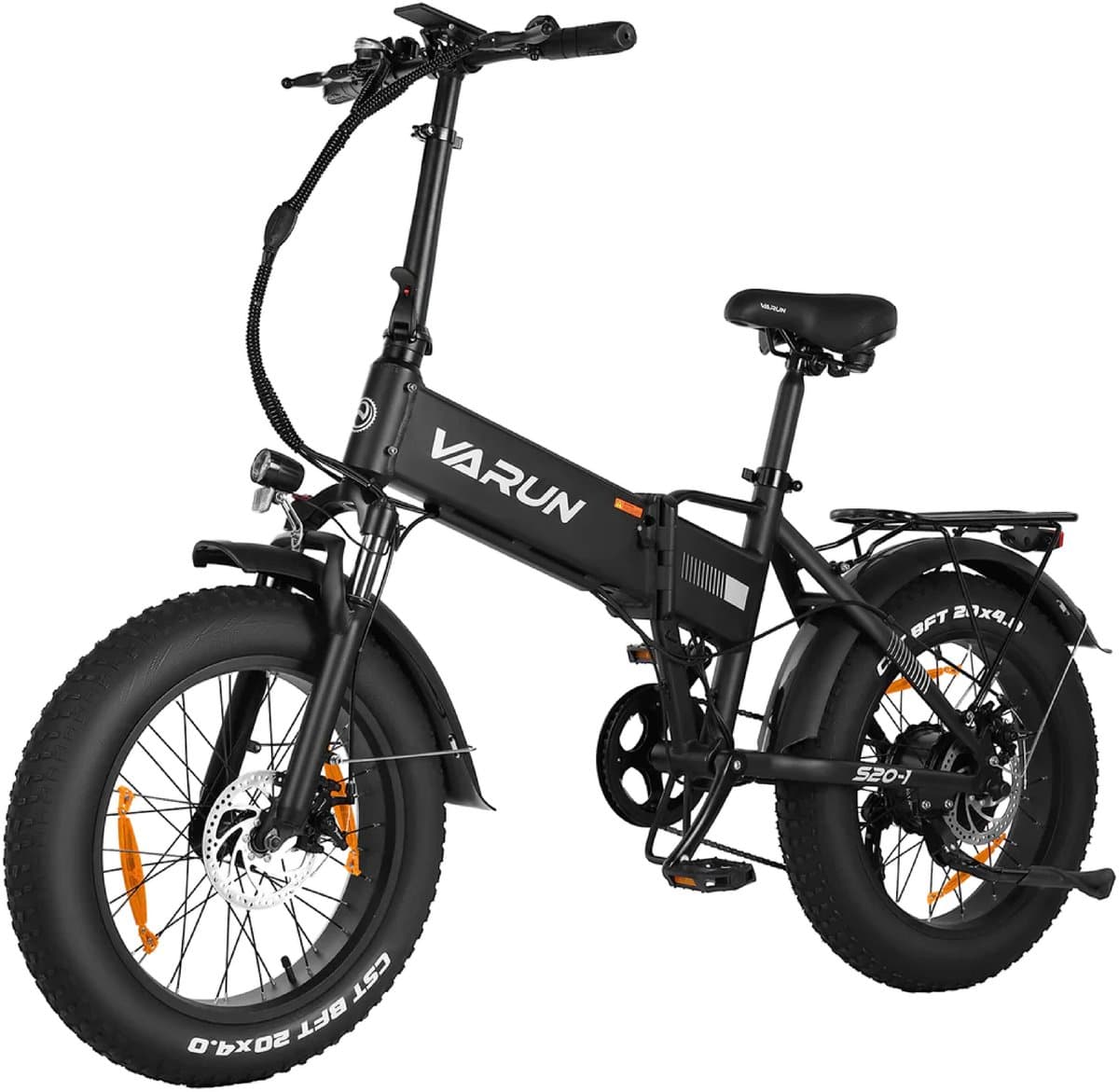 VARUN S20-1 E-bike - 25 km/u - 20inch - 60km actieradius - 250W motor - 48V13Ah accu - 55 N·m - zwart
