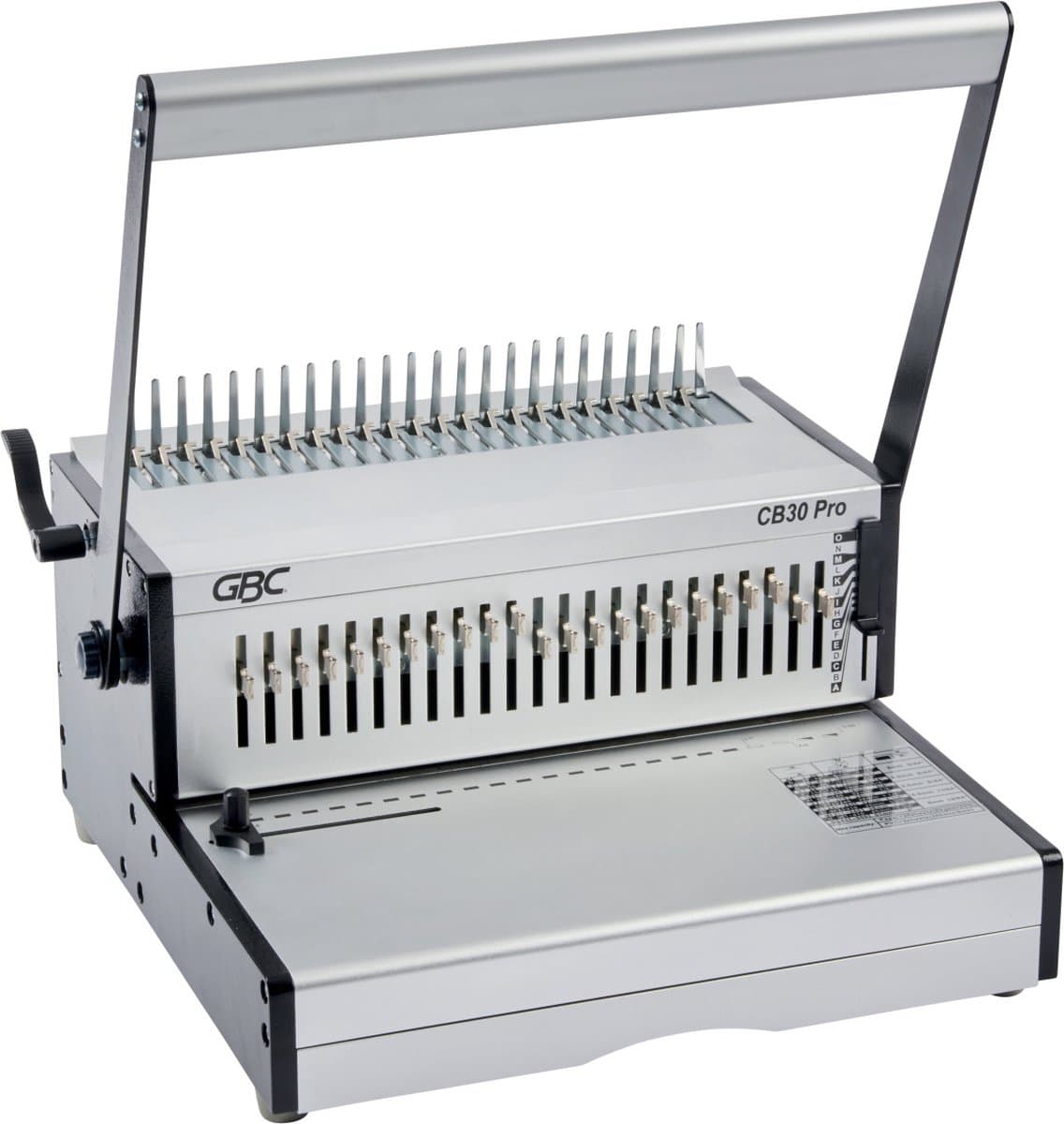 GBC CB30 Pro Handmatige Pons- en Bindmachine voor zwaar gebruik - Capaciteit 500 A4 vellen