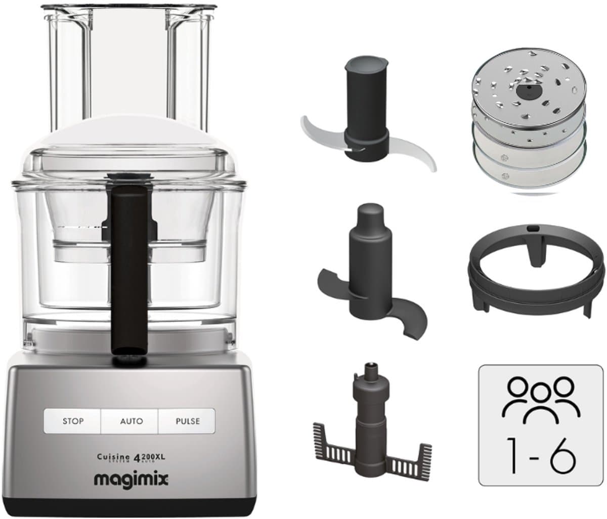Magimix CS 4200 XL: 950W Foodprocessor met Creative Kit