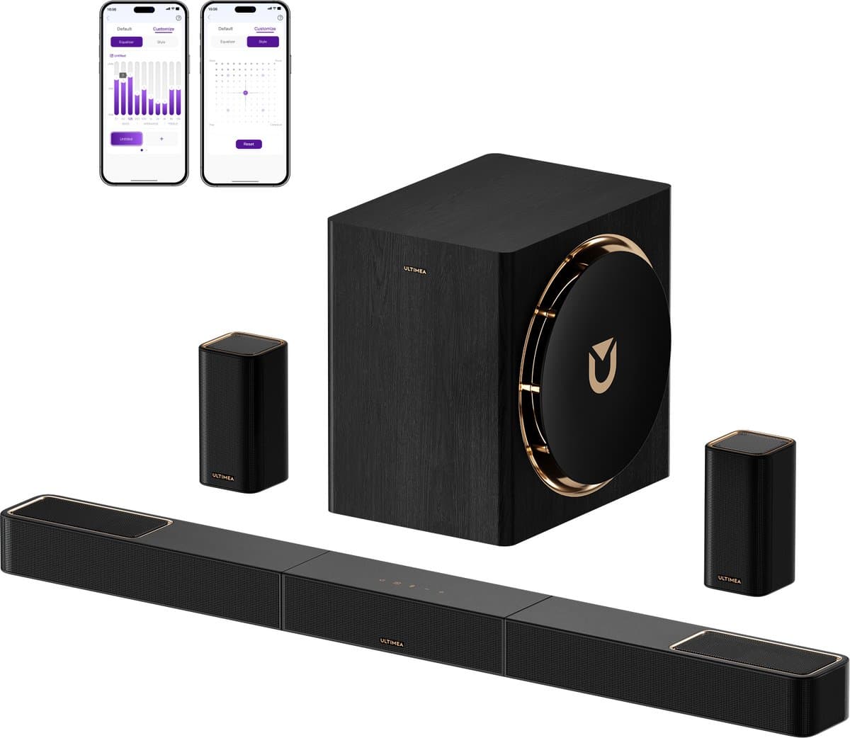 ULTIMEA Skywave X60: 7.1.4 soundbar met draadloos surround