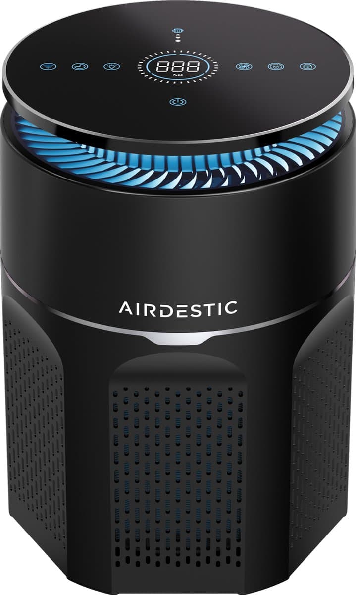 Airdestic Airwave Luchtreiniger - Air Purifier - Hepa 13 Filter – CADR 275 m³/h - Luchtreinigers – Luchtfilter – Effectief Tegen Huisstofmijt, Stof, Hooikoorts En Meer – App - afbeelding 1