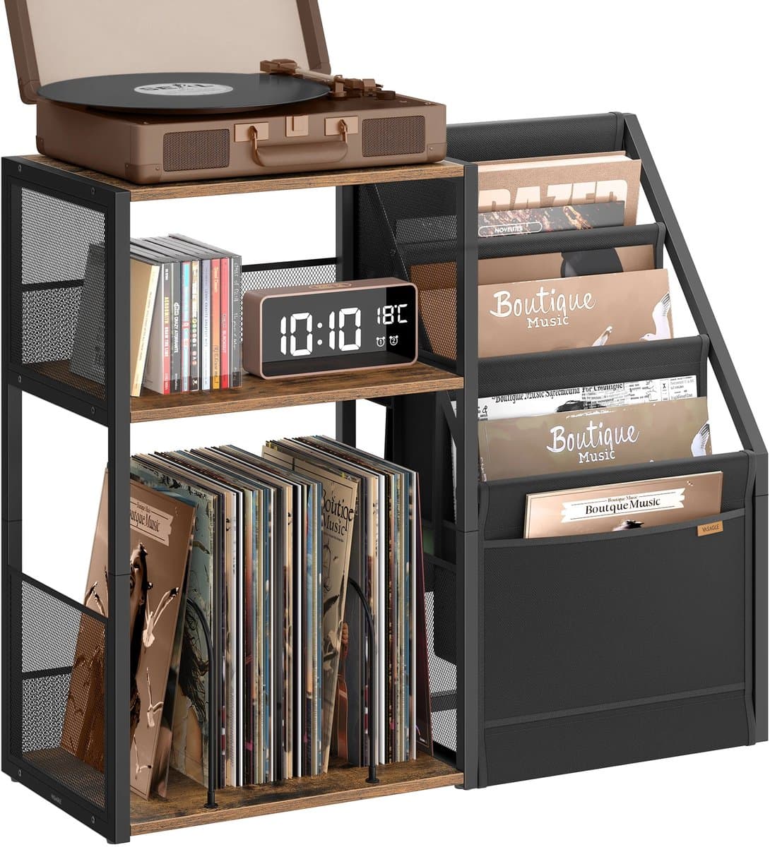 House of Balance LP Speler Meubel - Platenspeler meubel - Platenspelerkast - LP Kast - Vinylkast - LP opbergkast - 30×81×69 cm