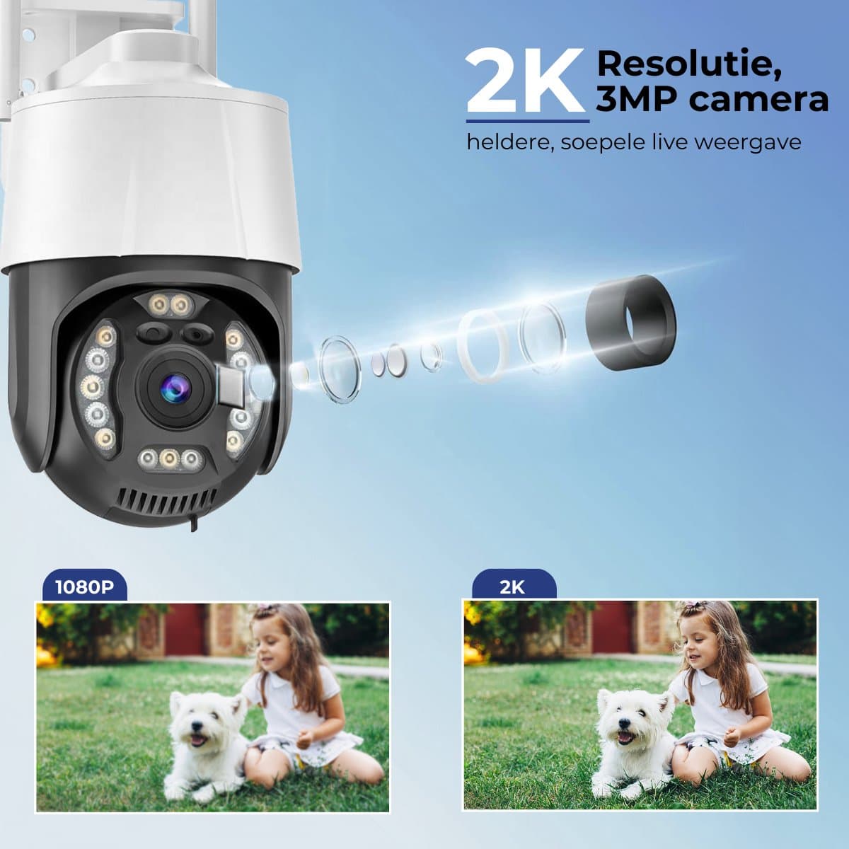 Camux Cam-VisionX Beveiligingscamera Buiten IP66 3MP 2K