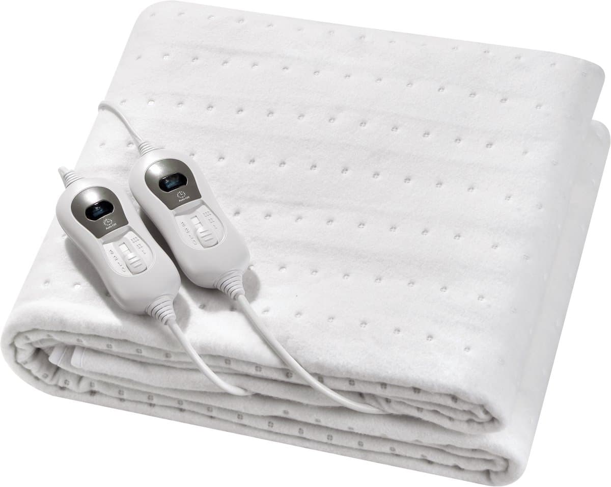 Quality Heating Elektrische onderdeken - 2 persoons 160 x 140 cm met Hoekelastieken en controllers - Instelbaar vermogen - Timer