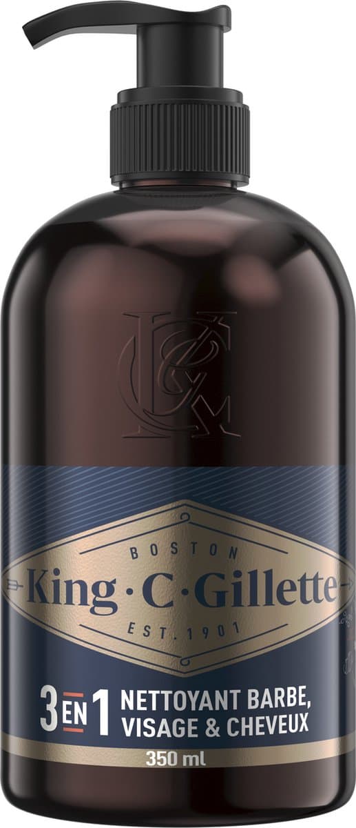 King C. Gillette Baard En Gezichtsreiniger - Voor Mannen - 350 ml