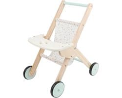 Houten Loopwagen - Loopstoel Peuter - Eerste Stapjes - Brede Anti-Kiep Constructie - 60.6 x 17.3 x 6.2 cm