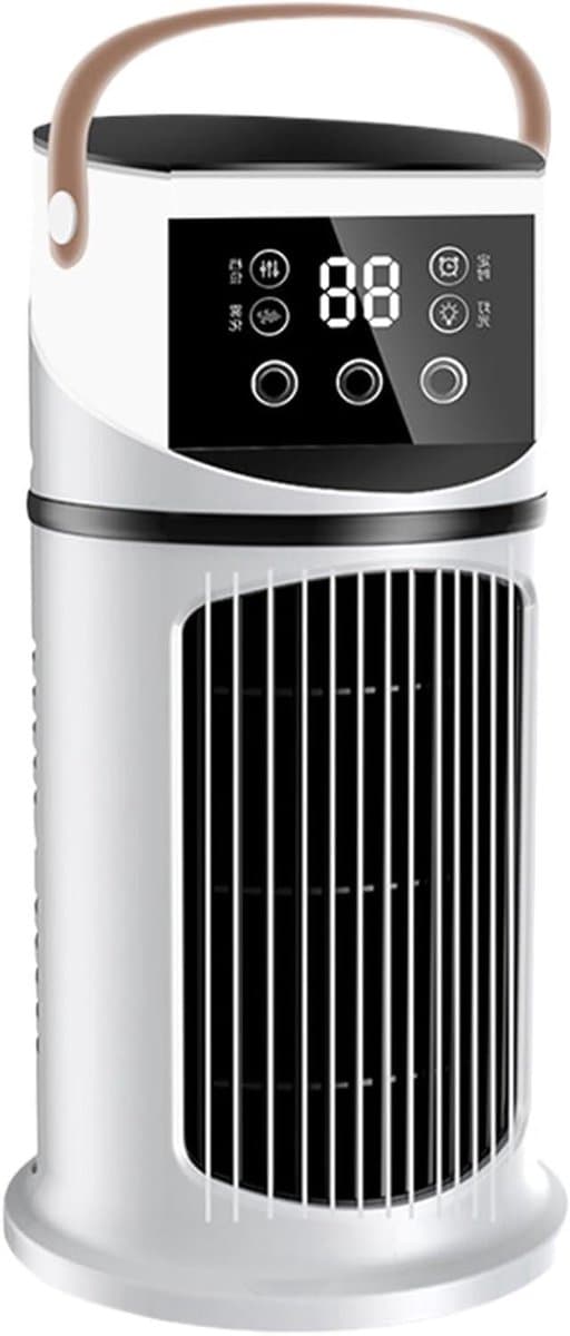 Draagbare Airco Unit - Verkoeler Ventilator - Persoonlijke Koeling - Stille Verdampingskoeling - 27 cm Hoog - Wit