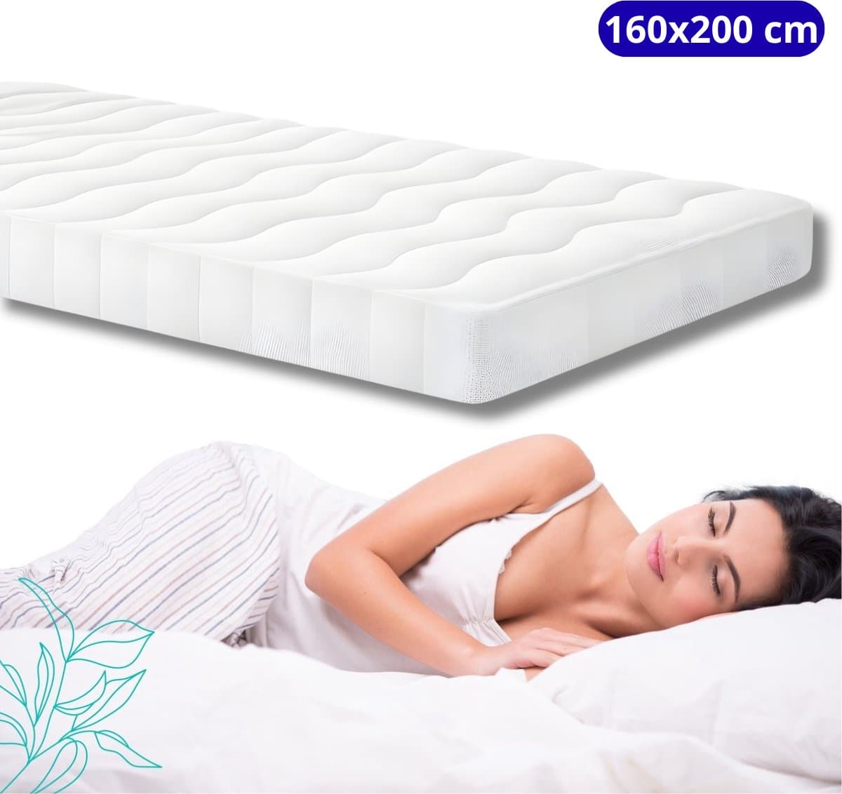 Maan Maan matras 160x200 - HR koudschuim, wasbare tijk