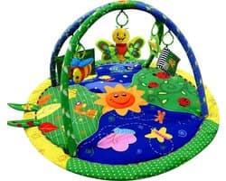 Speelmat Muzikaal - Activiteiten Gym - Baby Ontwikkeling - Verwijderbare Sensorische Componenten - 64 x 20 x 20 cm - Grijs