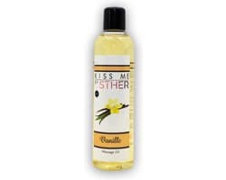 Sther Premium Massageolie - Vanille - 250ml - Natuurlijk Glijmiddel op Oliebasis - Met Avocado-olie - Langdurig Glijvermogen
