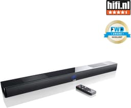 Productfoto van Canton Smart Soundbar 10 - Soundbar met ingebouwde Subwoofer - Multiroomtechnologie - Bluetooth - Chromecast - Spotify Connect - AirPlay - Zwart