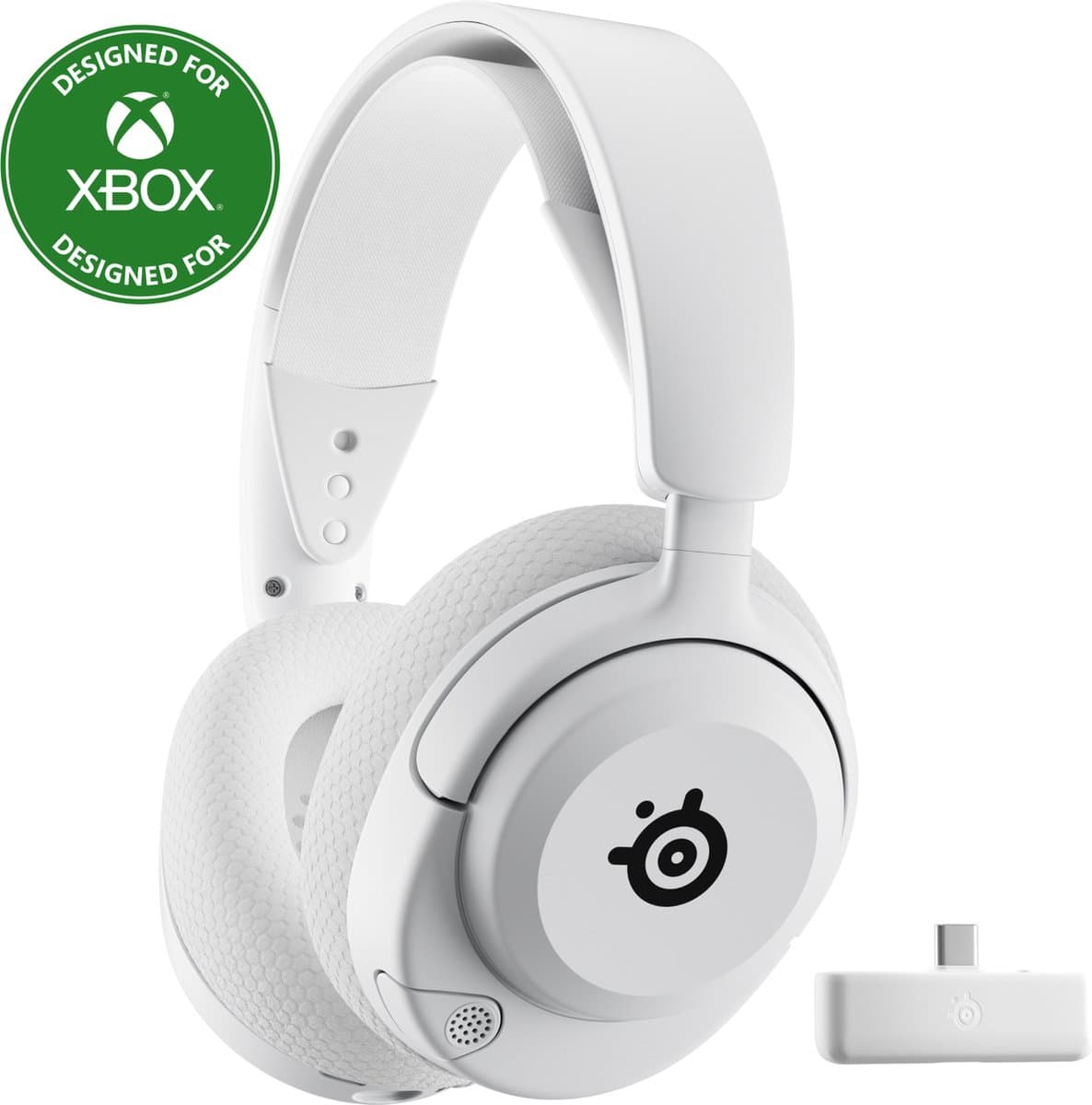 SteelSeries Arctis Nova 5X Wireless - Draadloze Gaming Headset - 60 uur accuduur - Xbox, PlayStation, PC, Switch & Mobiel - Wit