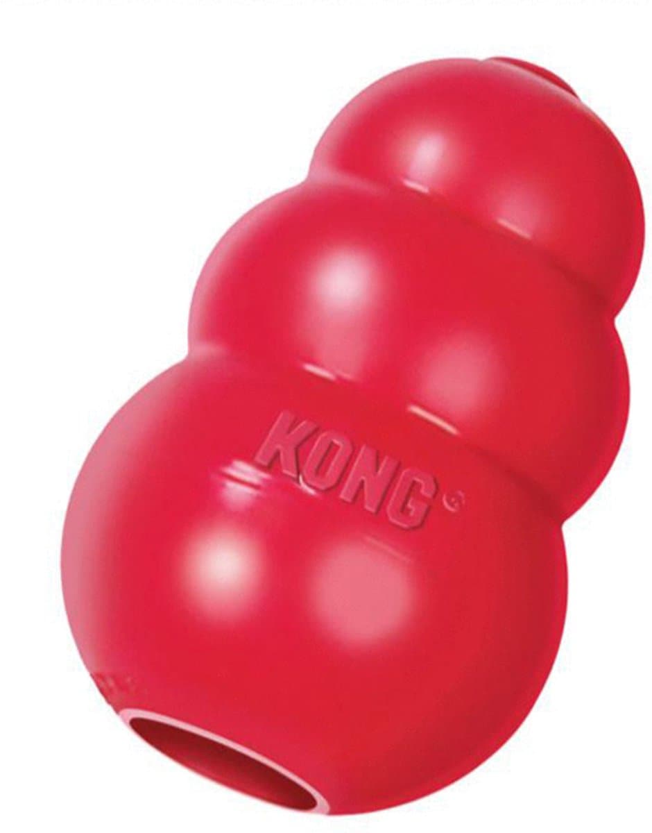 KONG Classic - Snackbal Honden Speelgoed - Rubber - 7.6 cm - Rood - Maat S